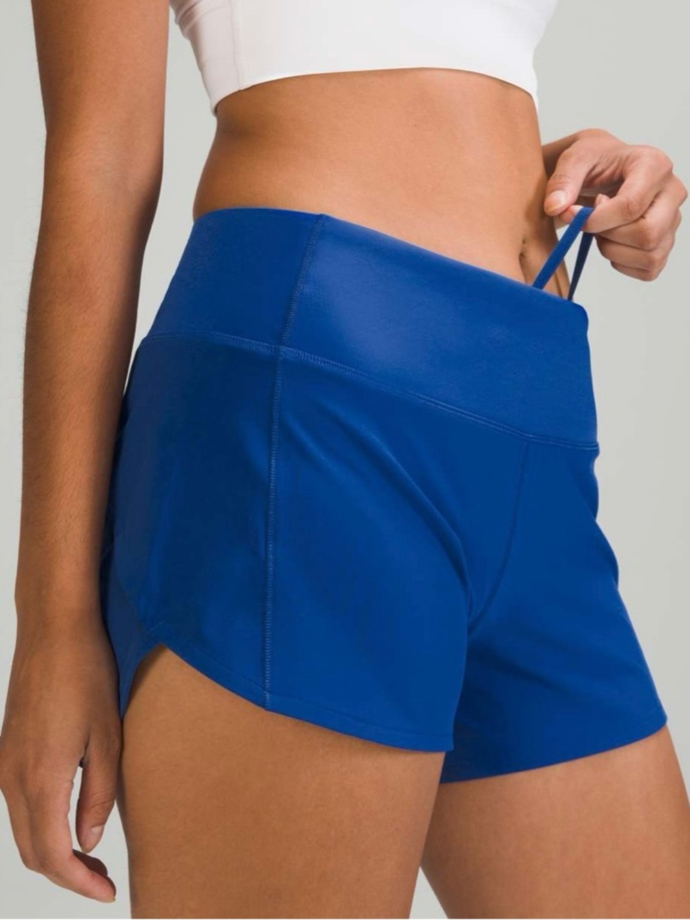 Lululemon Women’s 12 Speed Up Mid-Rise Shorts 4 Inch Symphony Blue - Picture 3 of 8